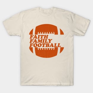 Faith Family Football T-Shirt